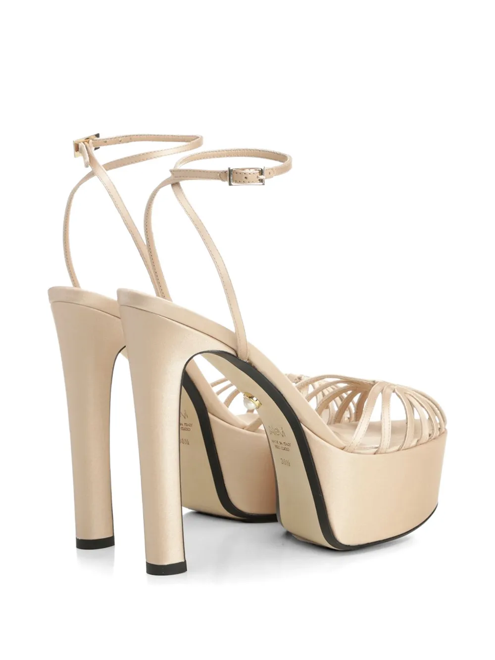 Alevì Clio leren sandalen Beige