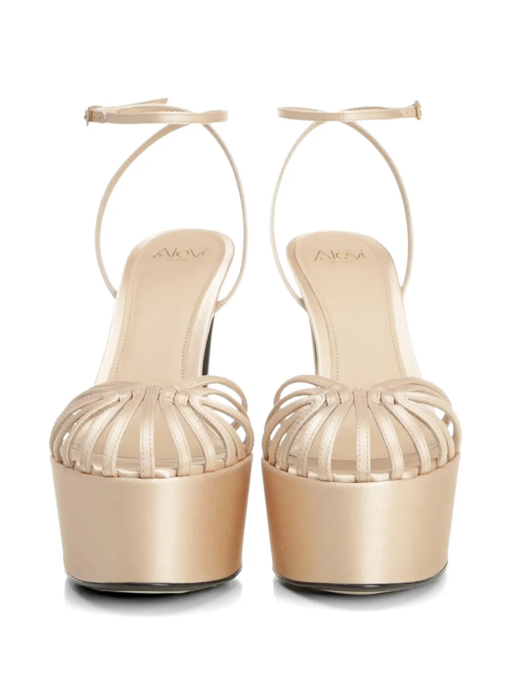 Alevì Clio leren sandalen Beige