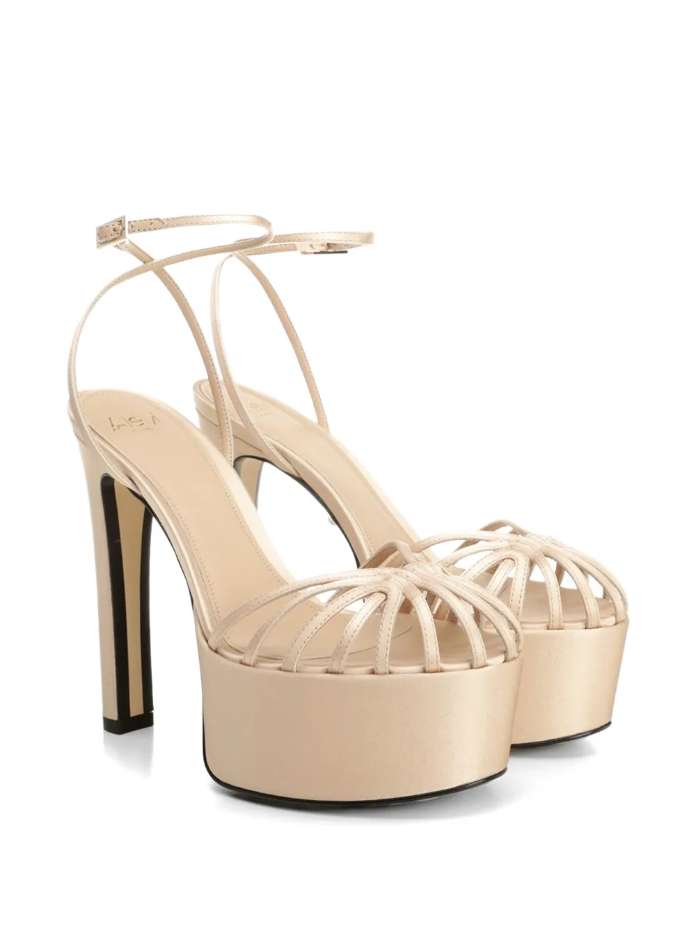 Alevì Clio leren sandalen Beige