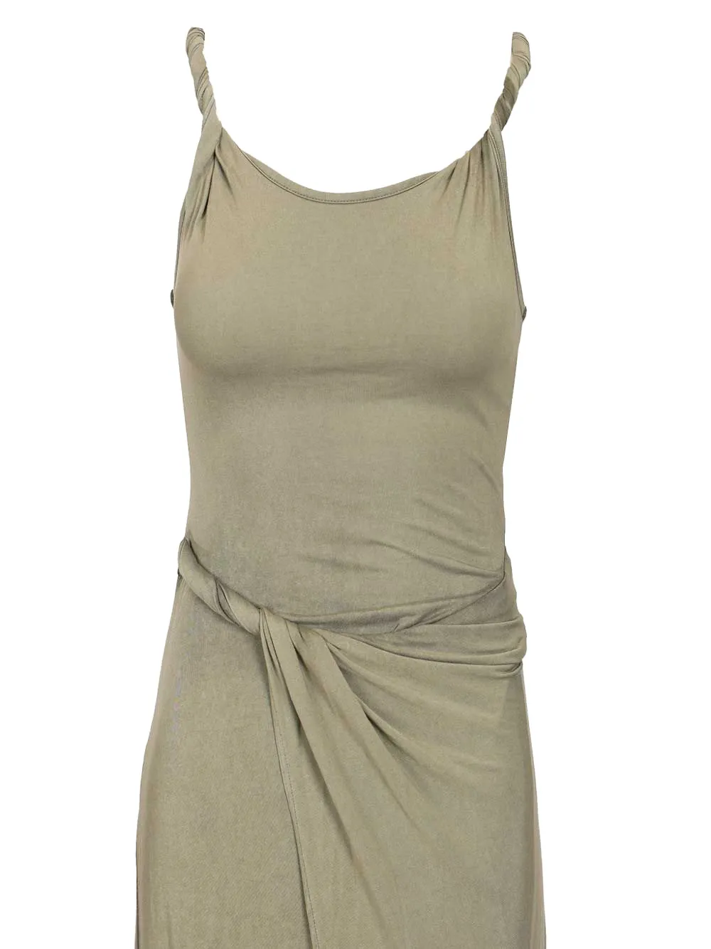maxi Estiga sleeveless waist-knot dress
