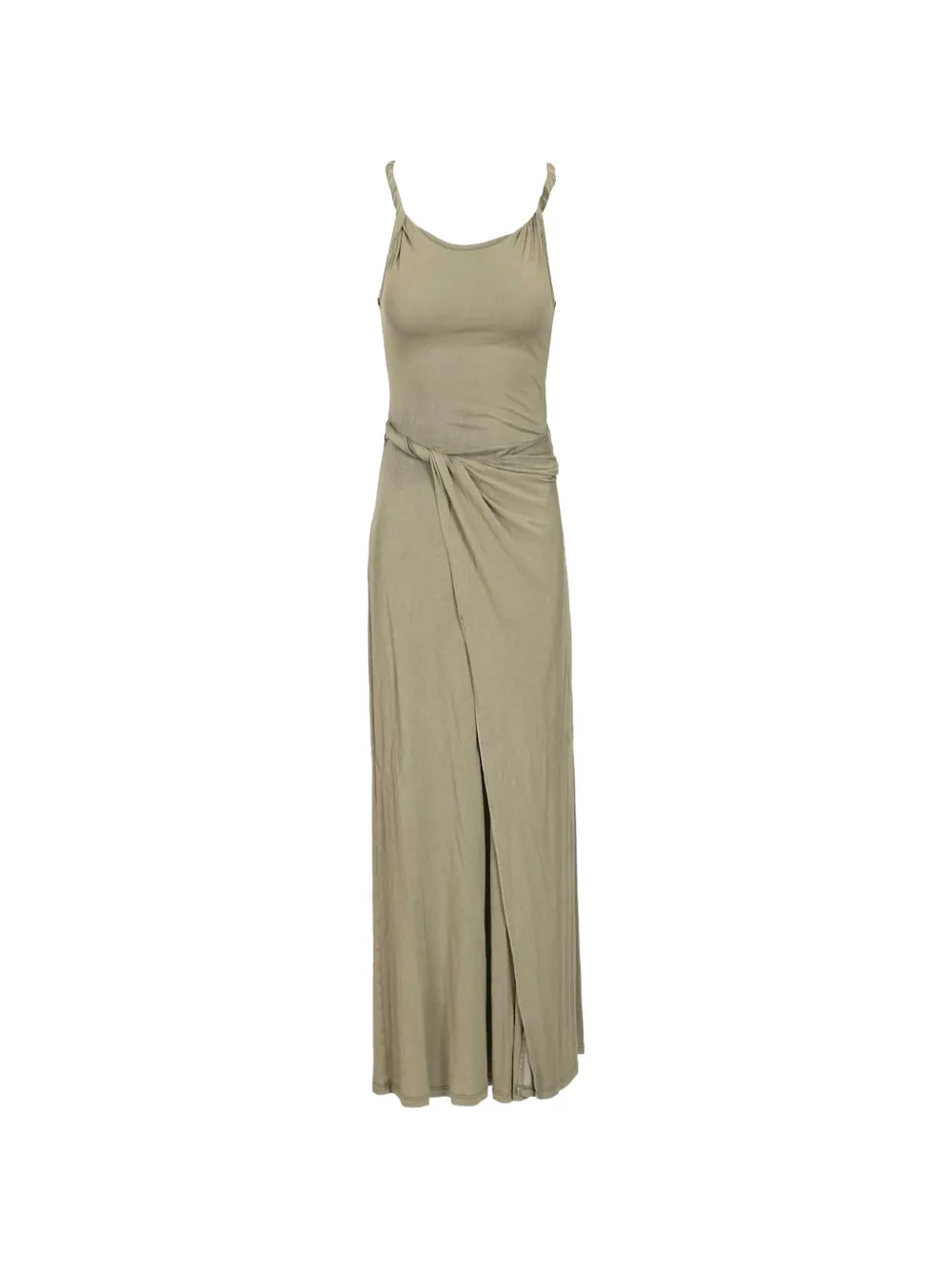 Diesel maxi Estiga sleeveless waist-knot dress - Verde