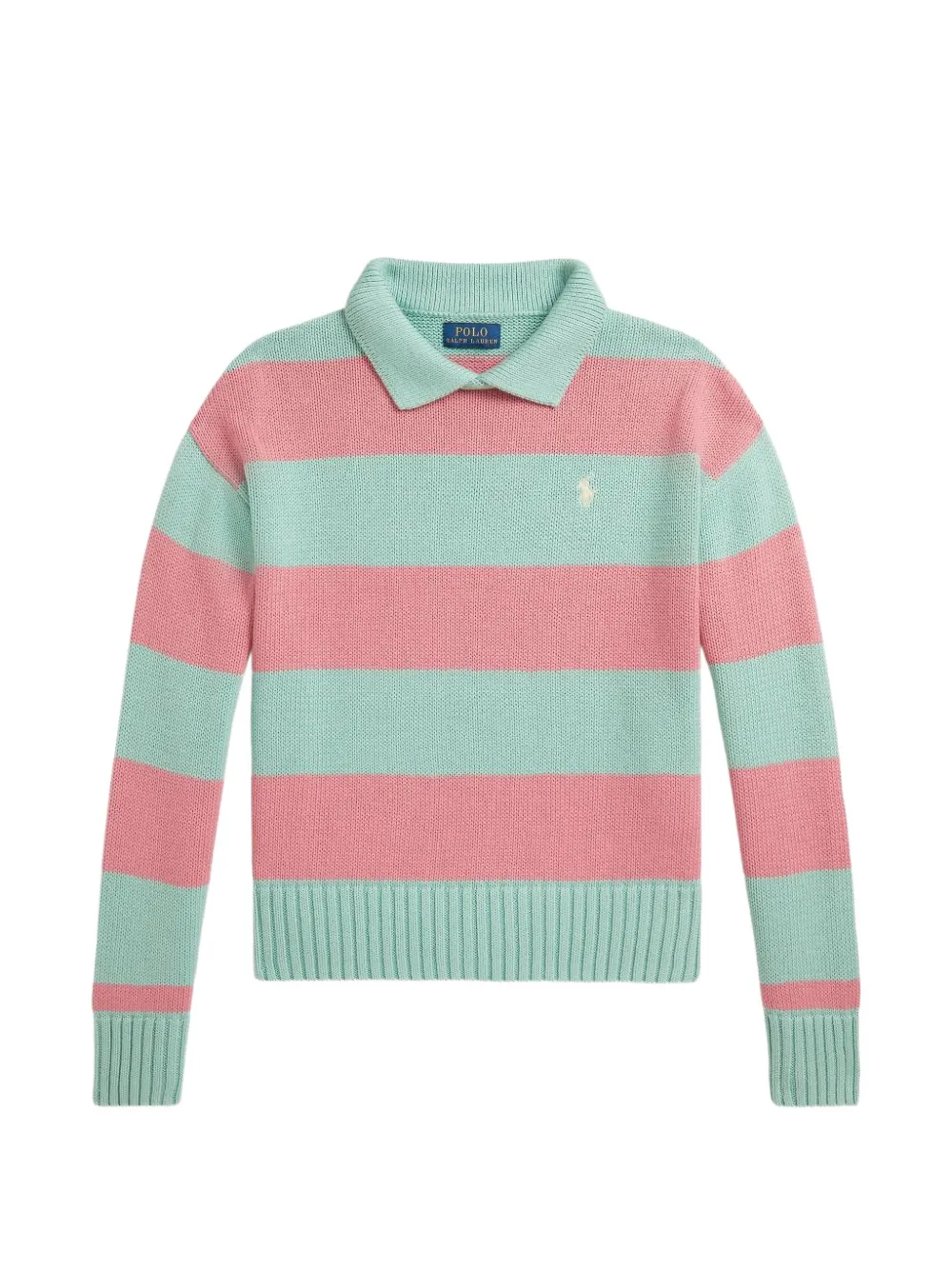 POLO RALPH LAUREN KIDS Maglione a righe - Rosa