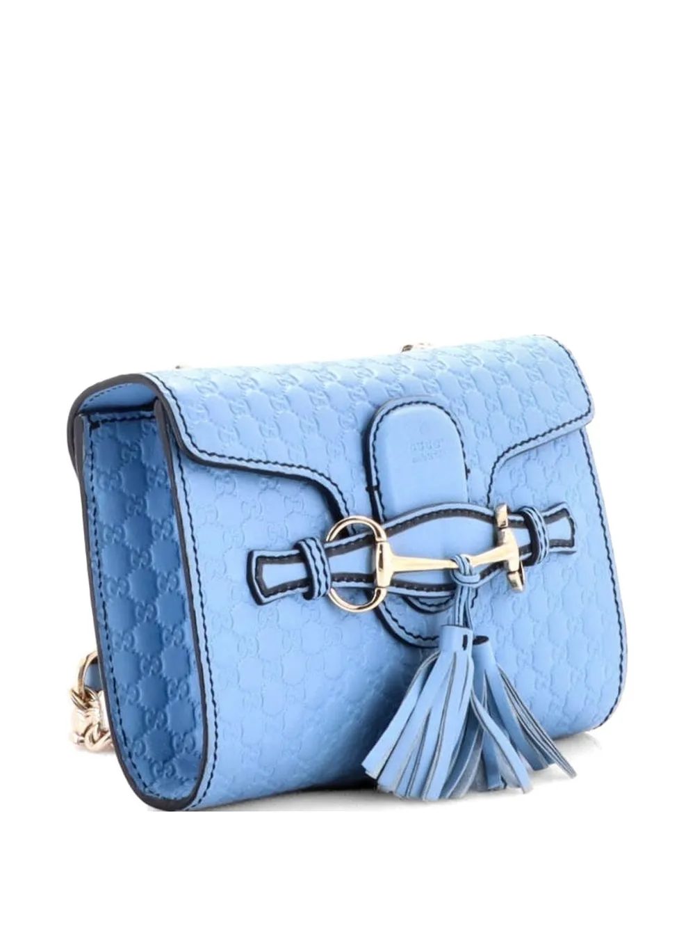 Emily Chain Flap Bag Microguccissima Leather Mini Shoulder Bag
