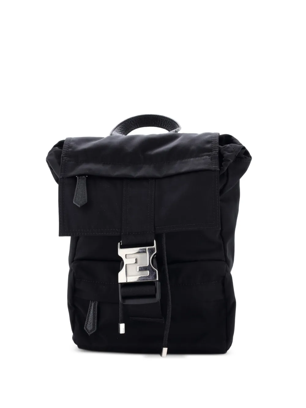 Fendi Pre-Owned Fendiness Nylon Small backpack - Nero