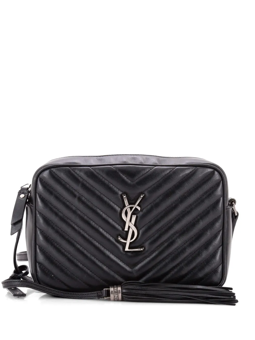 생로랑 Pre-Owned 루 카메라 백 마틀라세 셰브런 레더 스몰 크로스 백 5LVC0Q90VCDVBRO9