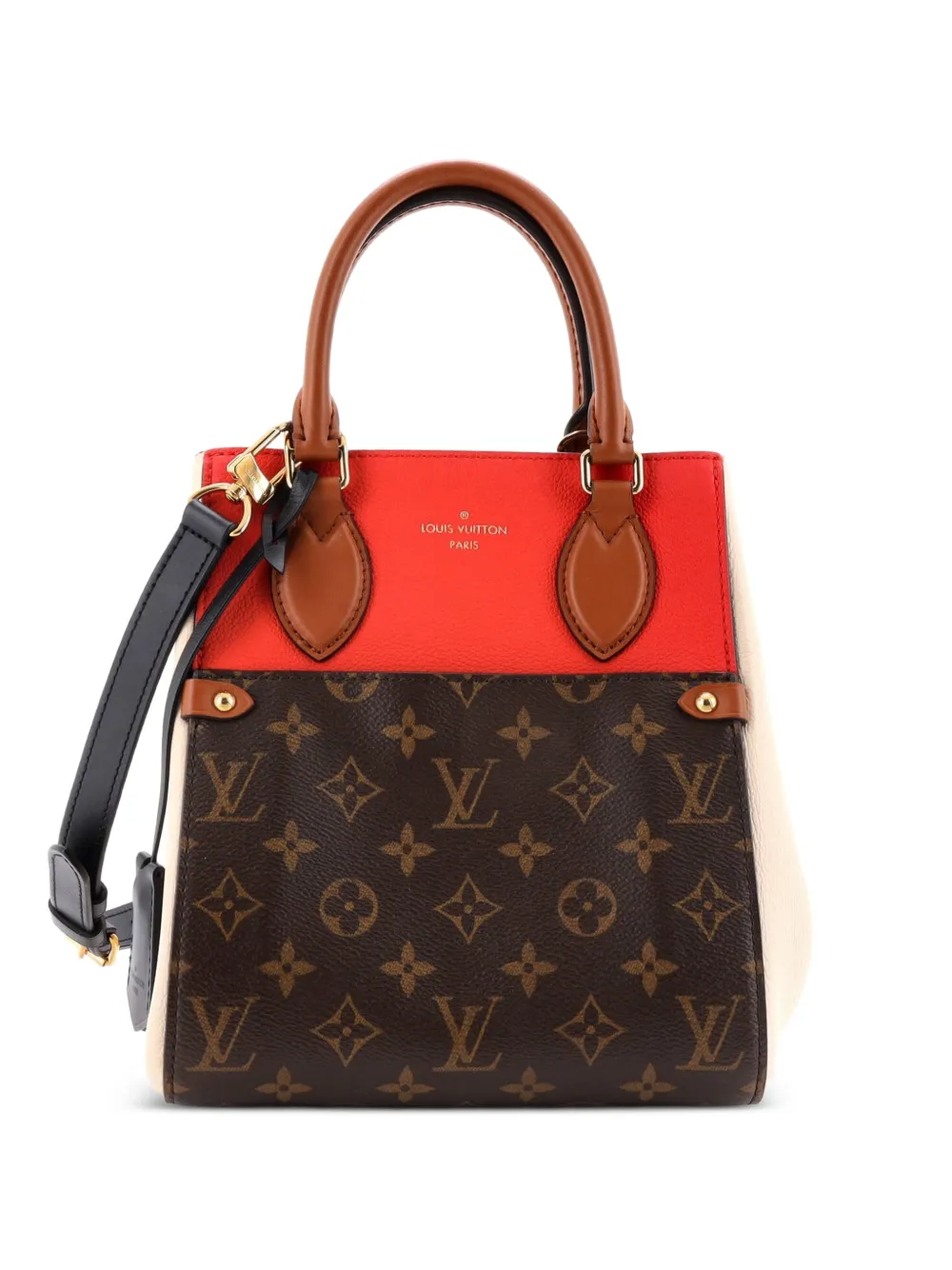 Louis Vuitton Pre-Owned Fold Tote Monogram Canvas and Leather PM satchel - Marrone