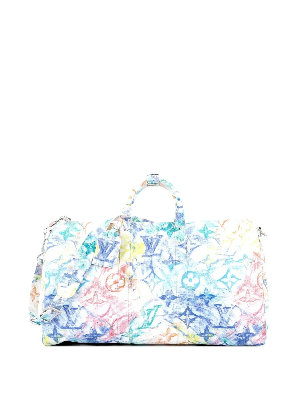 Keepall Bandouliere Bag Limited Edition Monogram Pastel Multicolor 50 Travel Bag