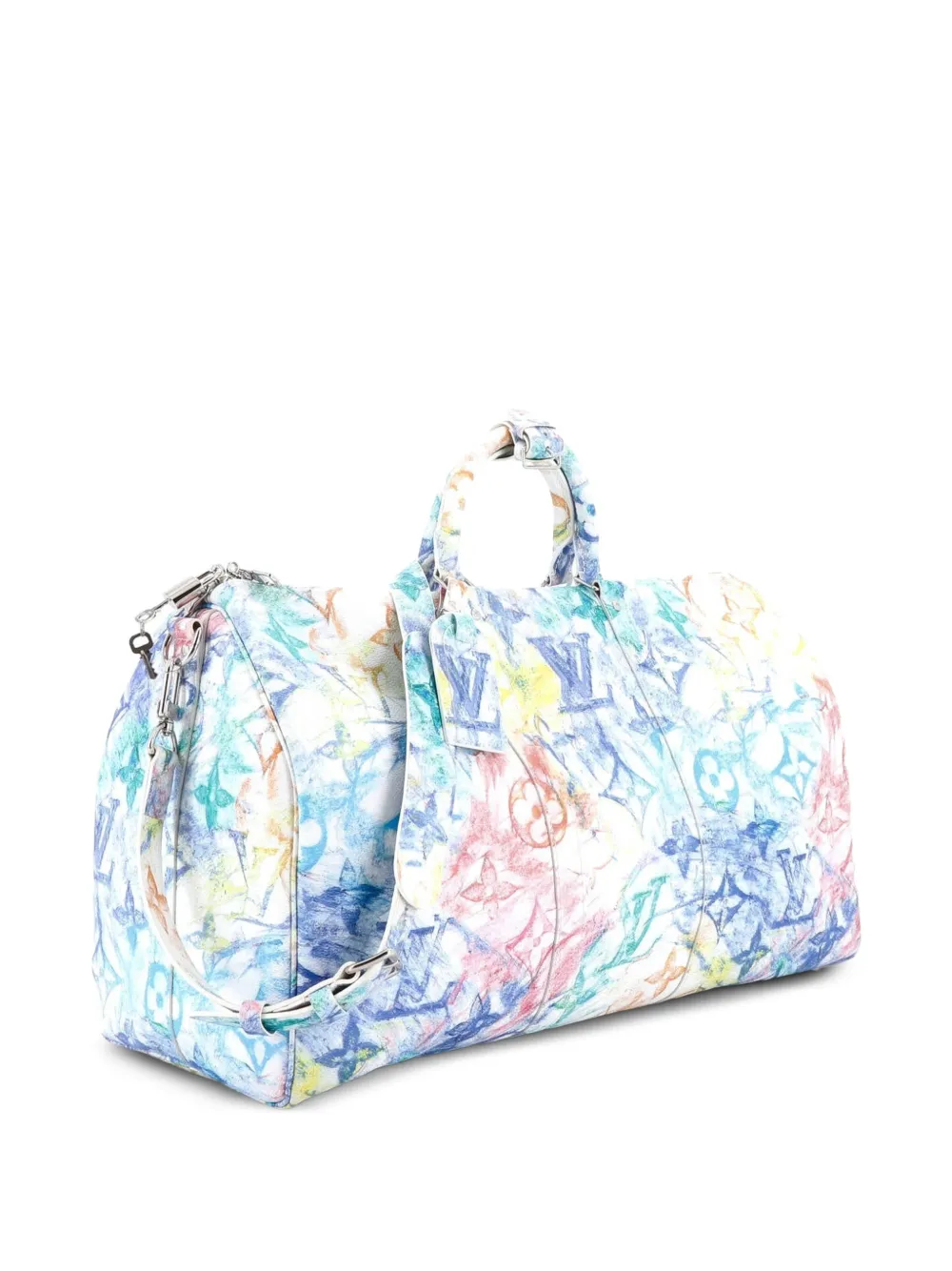 Keepall Bandouliere Bag Limited Edition Monogram Pastel Multicolor 50 Travel Bag