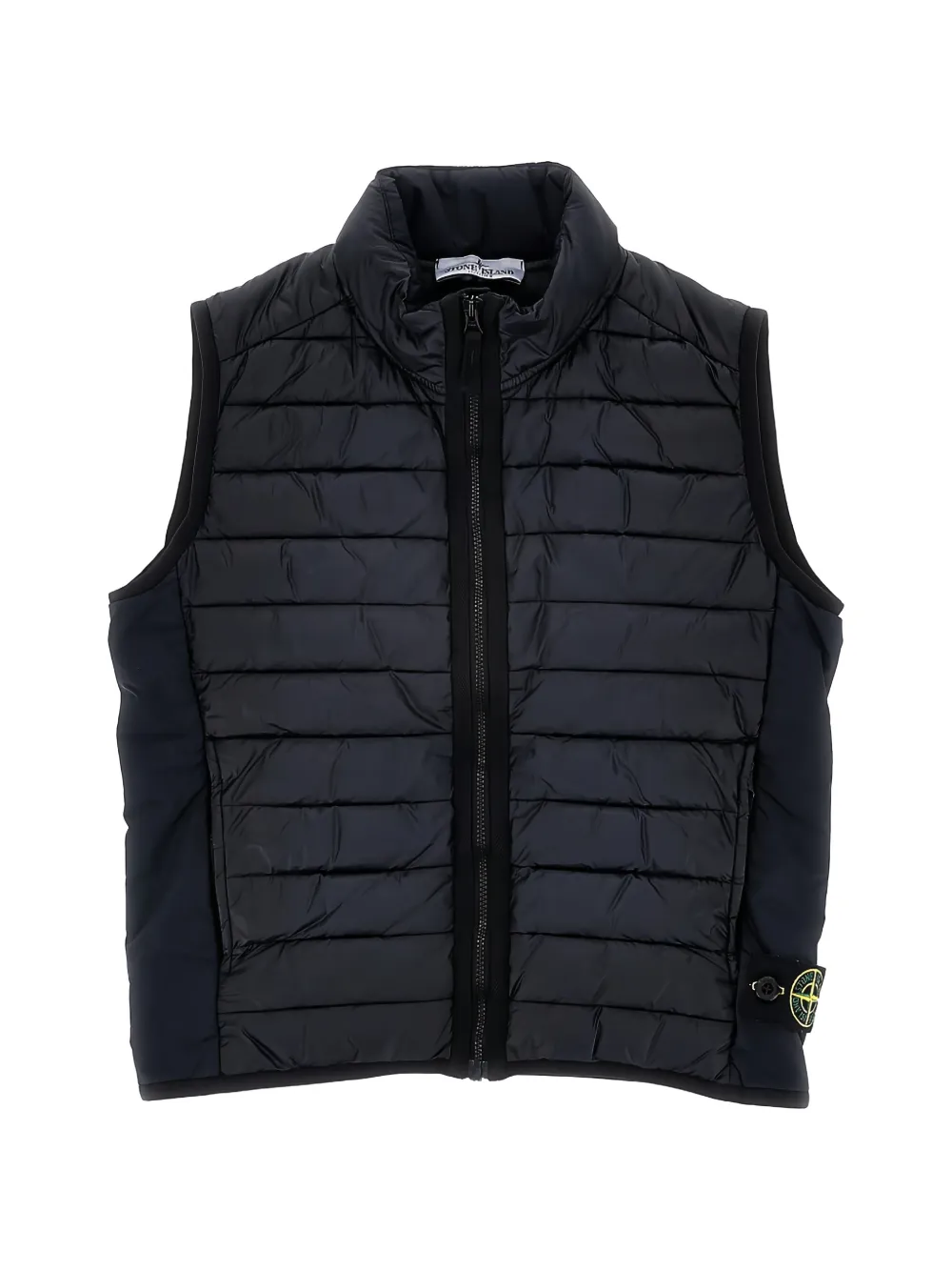 Stone Island Junior zip-up quilted gilet - Blu