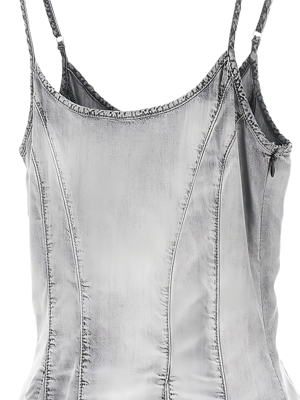  Diesel Pleated Mini Dress - Grey 