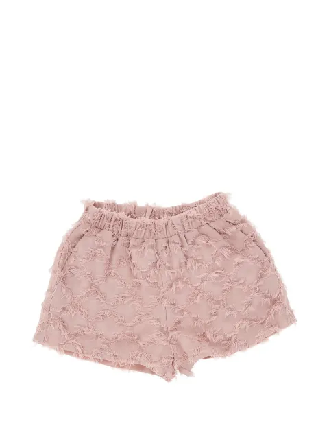 Doudou et Compagnie bermudas con pretina elástica y flecos