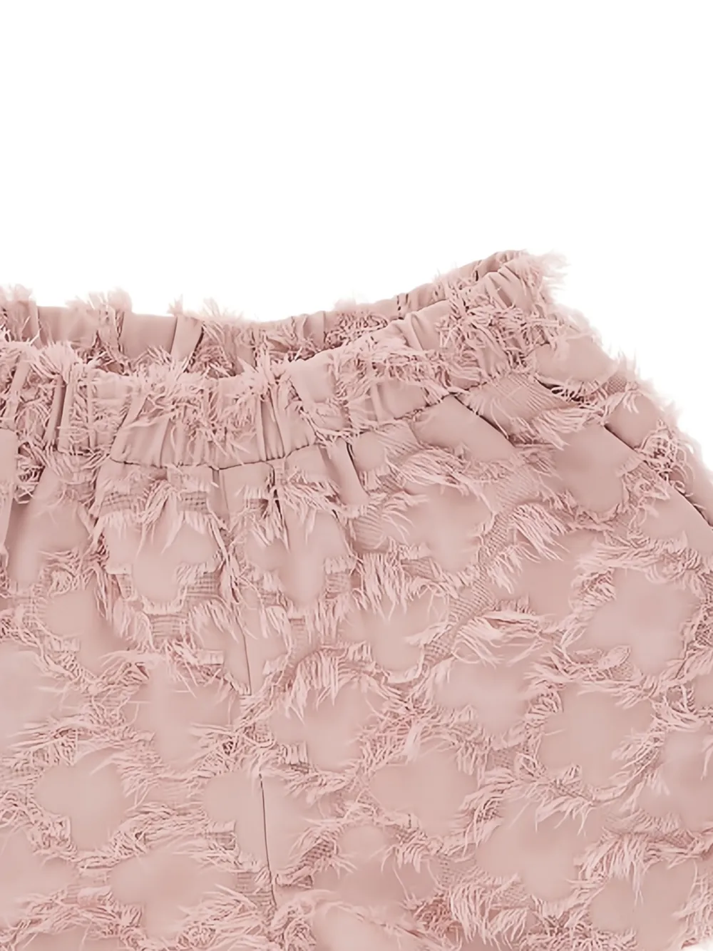  Doudou Et Compagnie Elasticated Frayed Shorts - Pink 