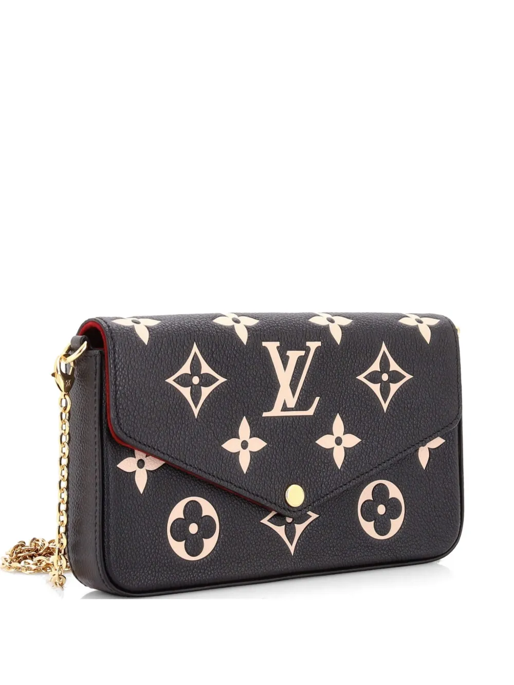 Louis Vuitton Pre-Owned Felicie Pochette Bicolor Monogram Empreinte Giant crossbody bag - Schwarz