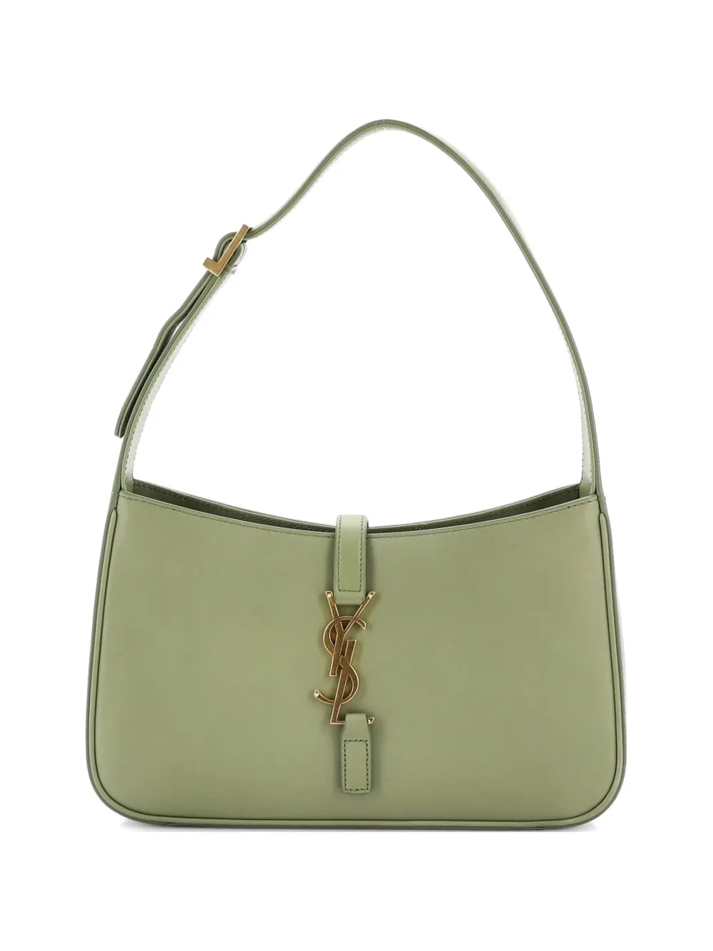 Saint Laurent Pre-Owned Le 5 a 7 Leather Small hobo bag - Verde