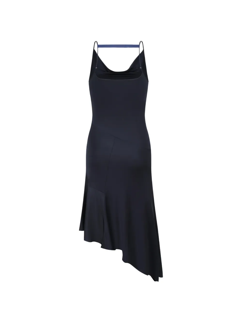  Oude Waag Cowl Asymmetrical Dress - Blue 