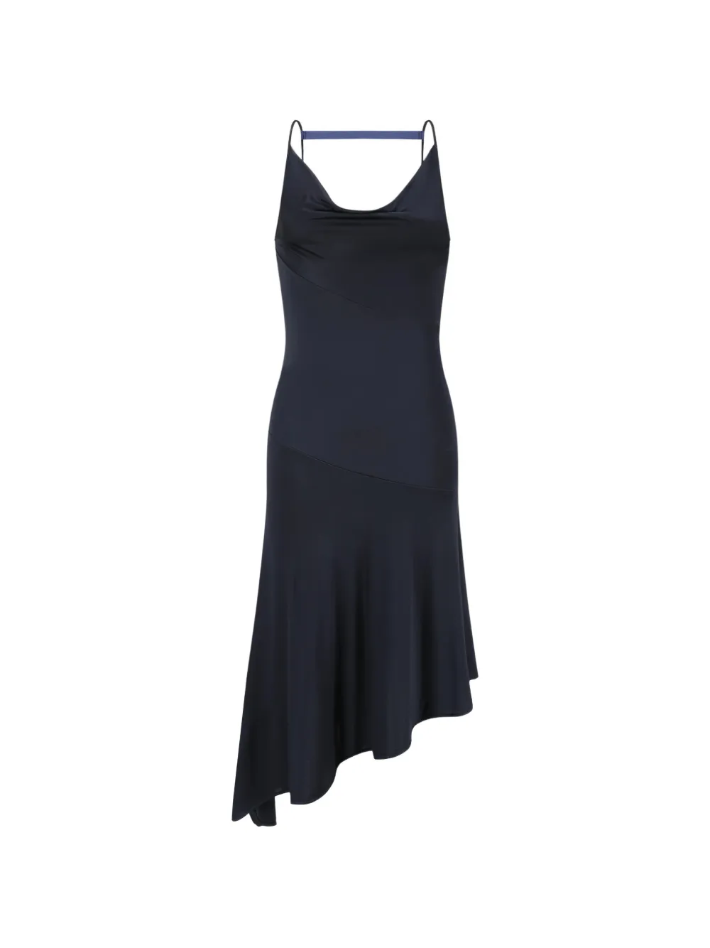 OUDE WAAG cowl asymmetrical dress - Blau