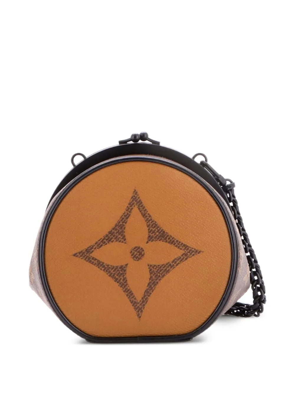 Louis Vuitton Pre-owned Boursicot Boite Chapeau Bag Reverse Monogram Giant Shoulder Bag in Brown, view 2