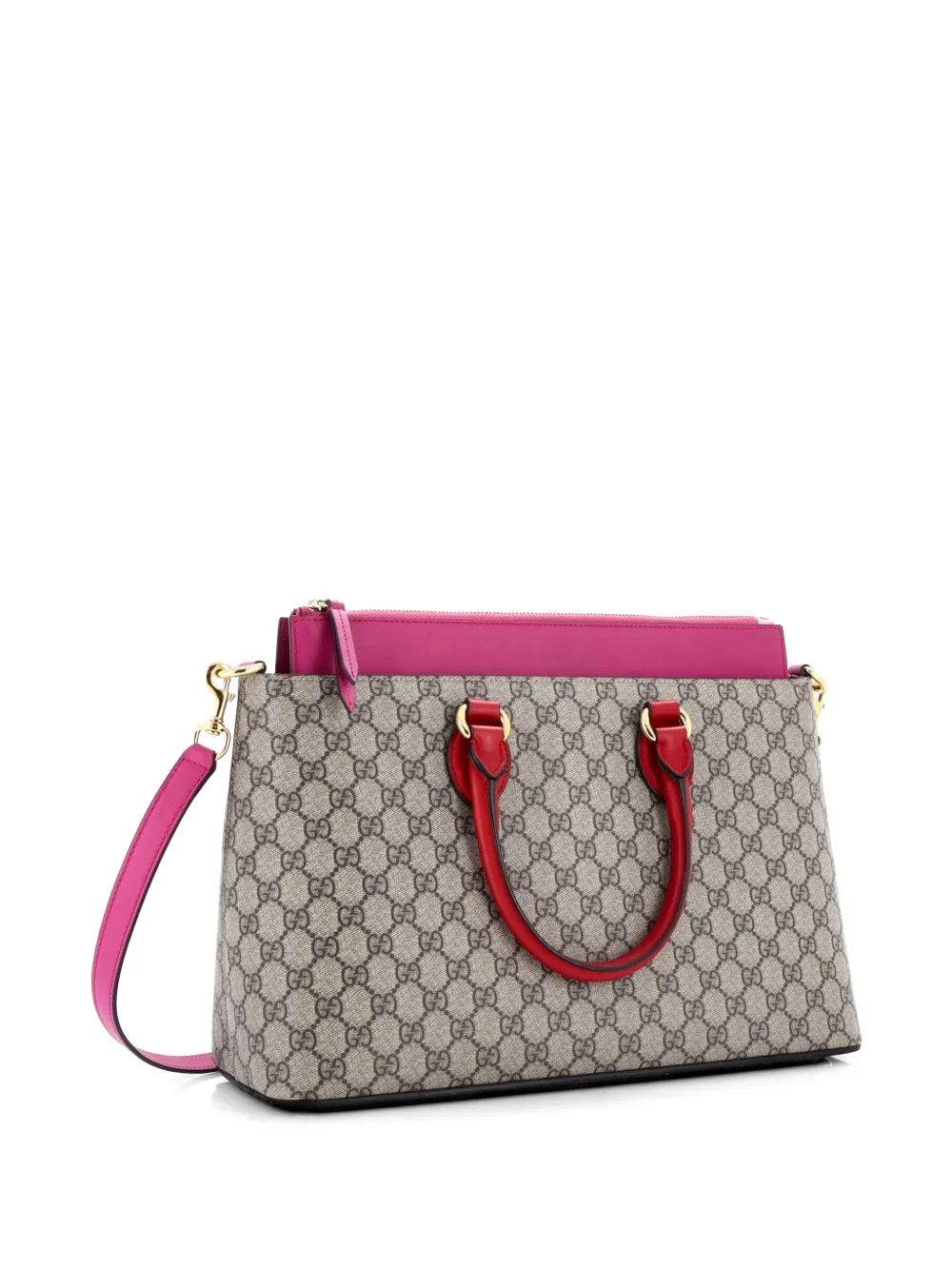 Linea A Convertible Gg Coated Canvas And Leather Medium Tote Bag