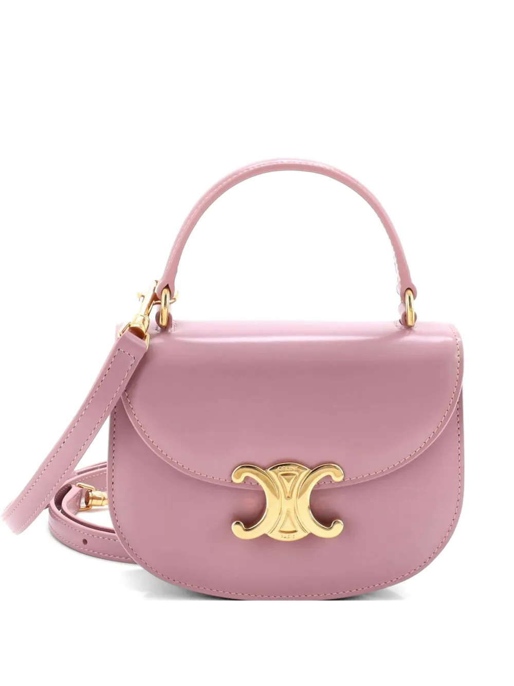 Celine Pre-Owned Mini Triomphe Besace Clea Satchel-Tasche aus Leder - Rosa
