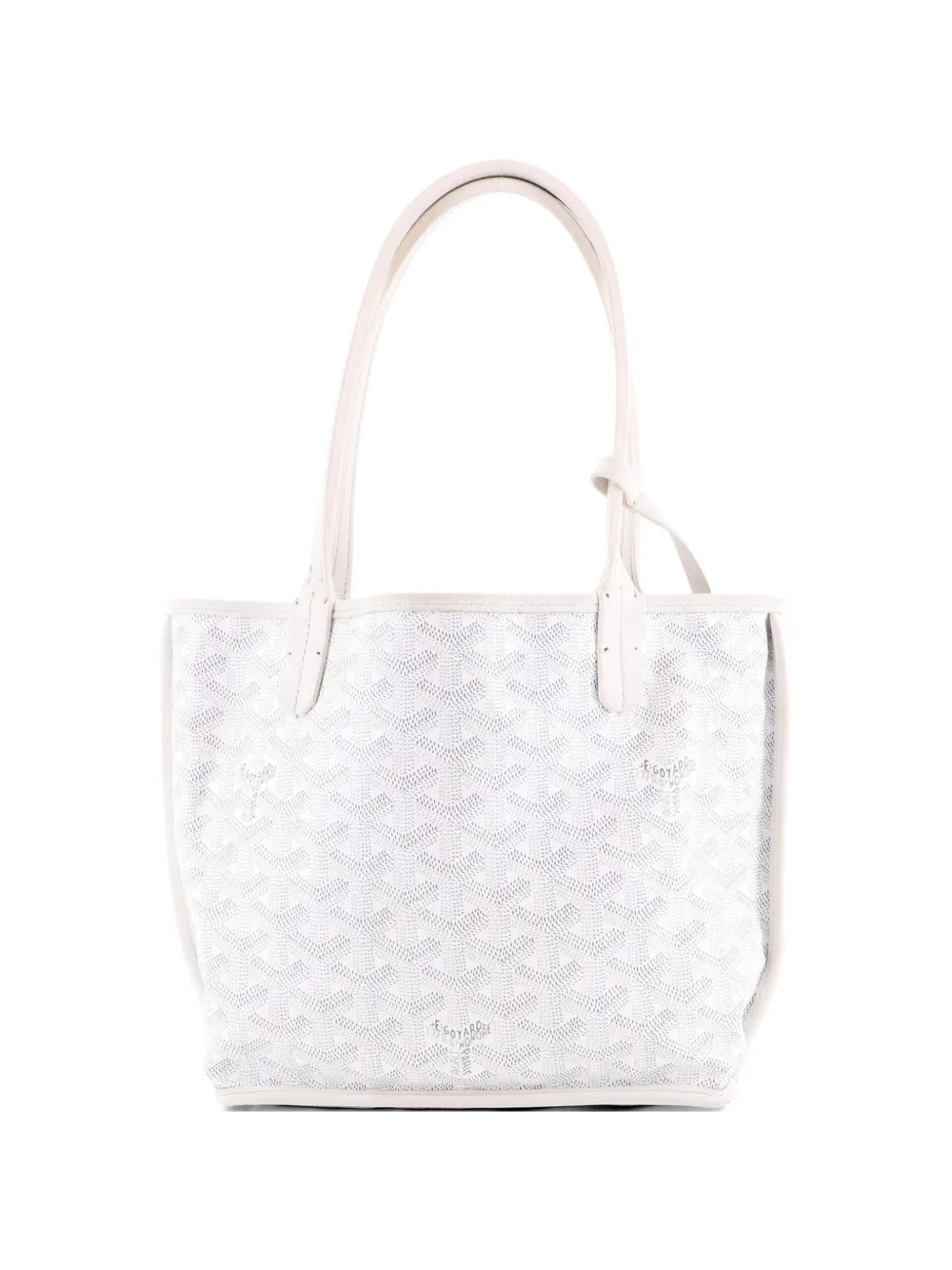 Goyard Pre-Owned Anjou Reversible Tote Coated Canvas Mini satchel - Bianco