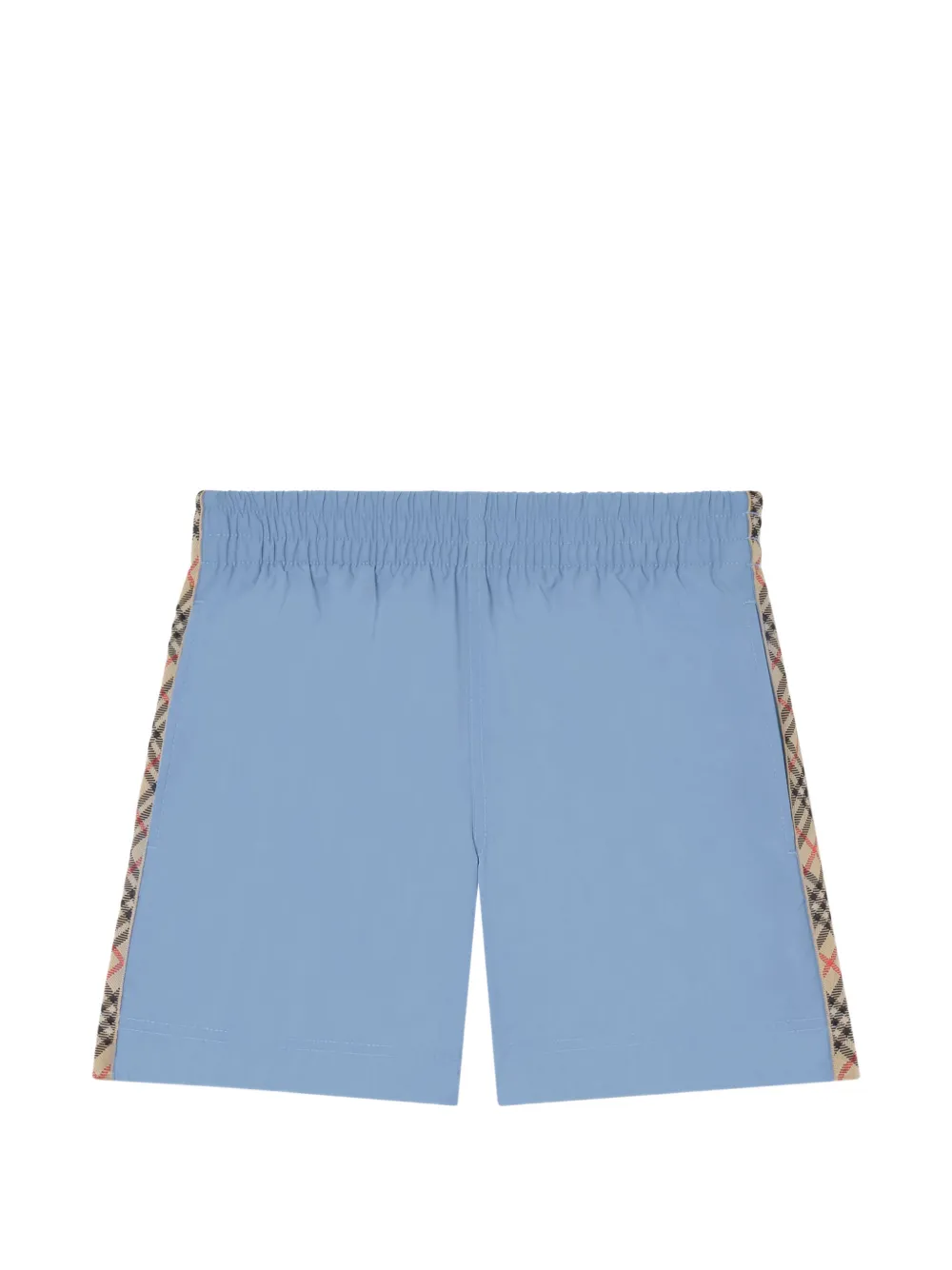 Burberry Kids Check-trim swim shorts - Blu