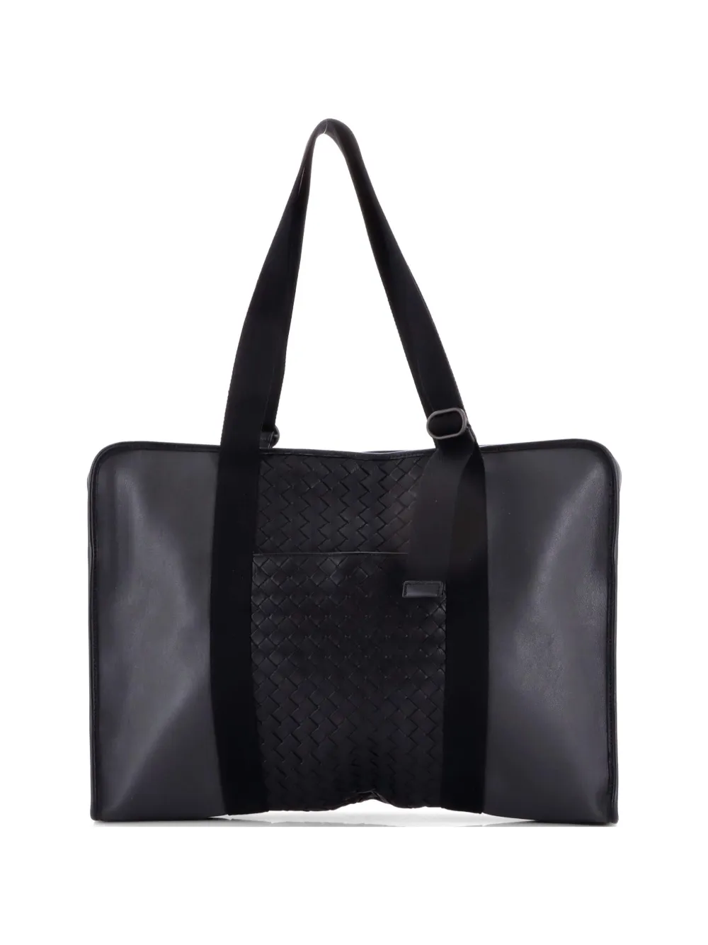 Bottega Veneta Pre-Owned Briefcase Intrecciato Leather shoulder bag - Black