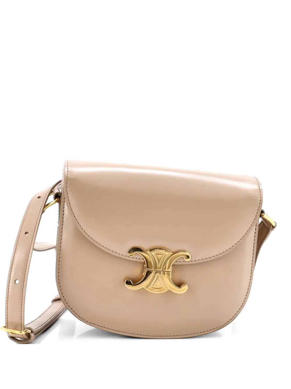 Celine Pre-Owned Triomphe Besace Clea Flap Bag Leather shoulder bag - Toni neutri