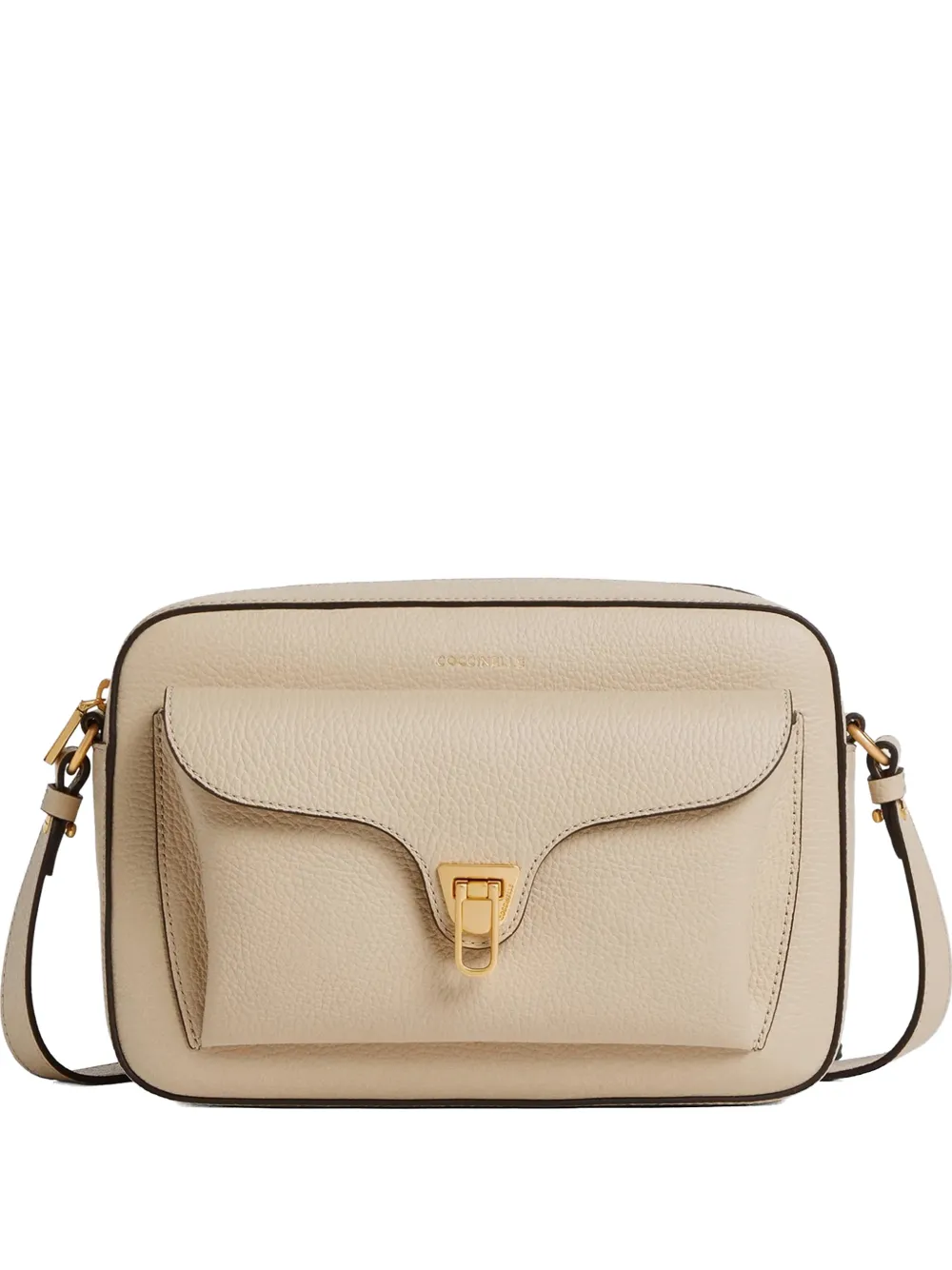 Coccinelle large Beat flap shoulder bag - Toni neutri