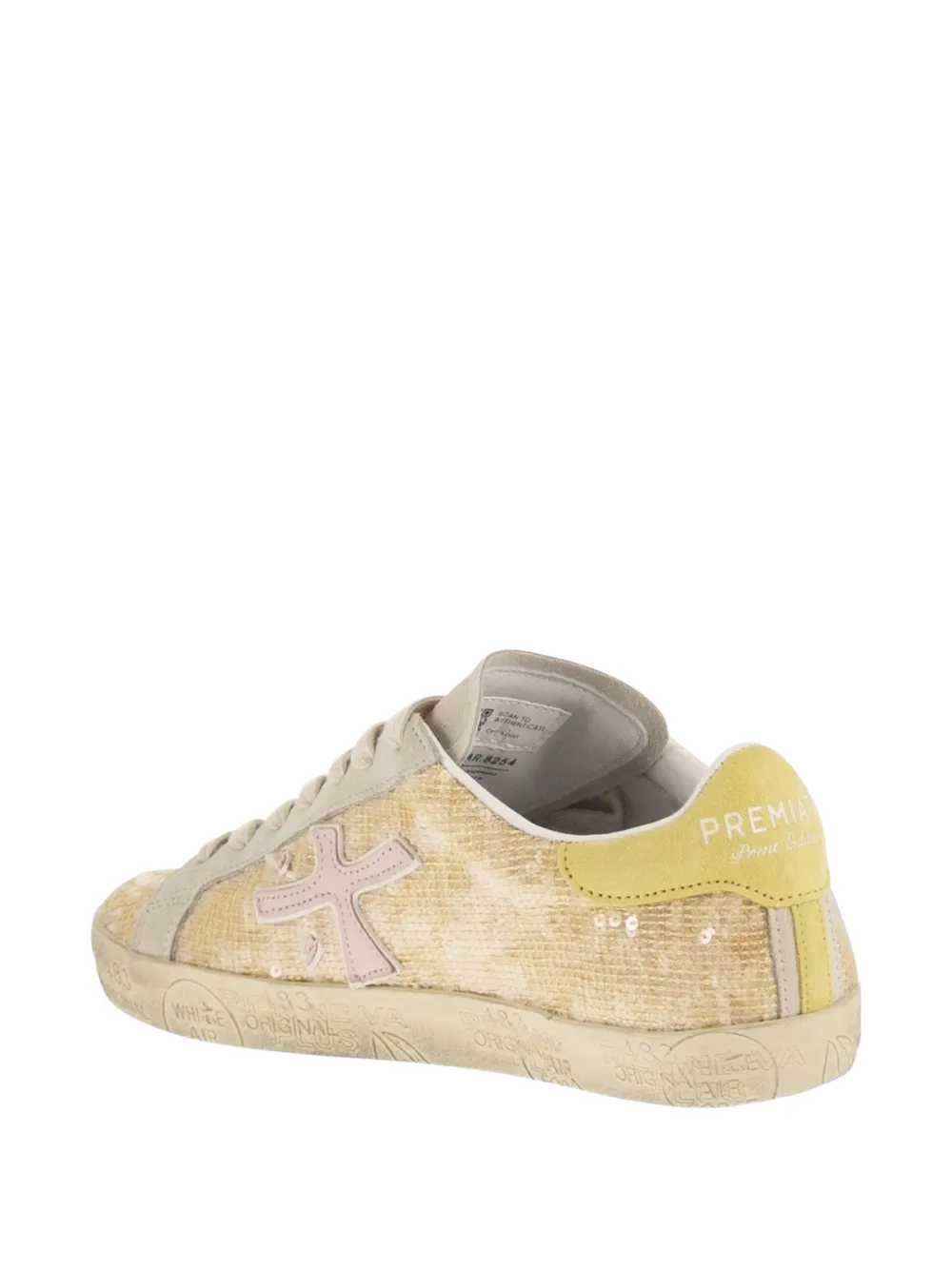 Premiata Sneakers met pailletten Goud