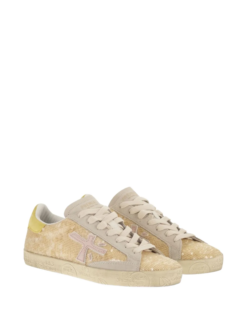 Premiata Sneakers met pailletten Goud