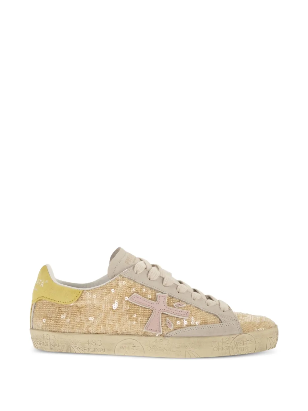 Premiata Sneakers met pailletten Goud