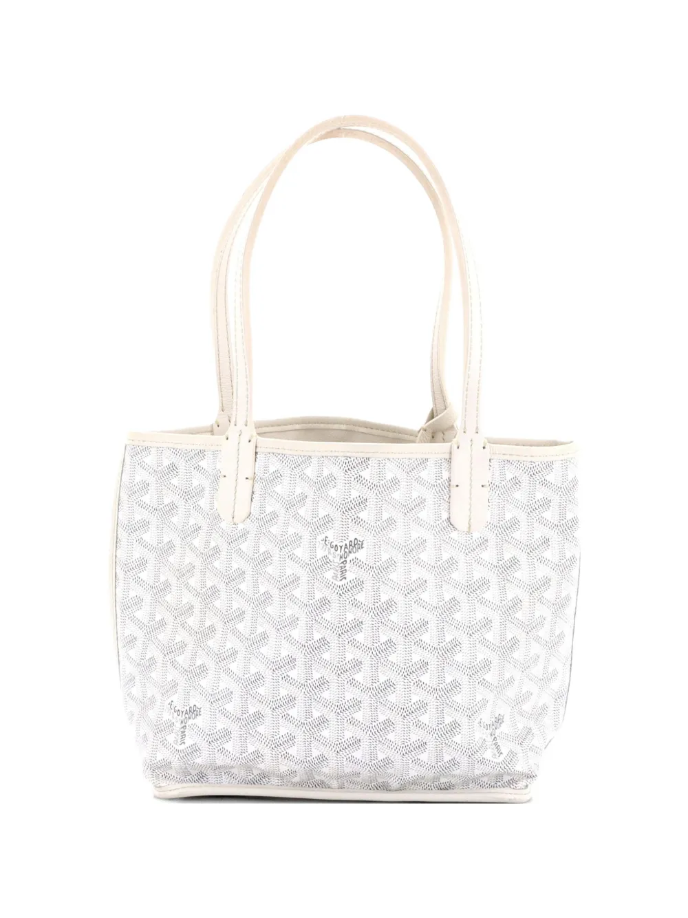 Goyard Pre-Owned Anjou Reversible Tote Coated Canvas Mini satchel - Bianco