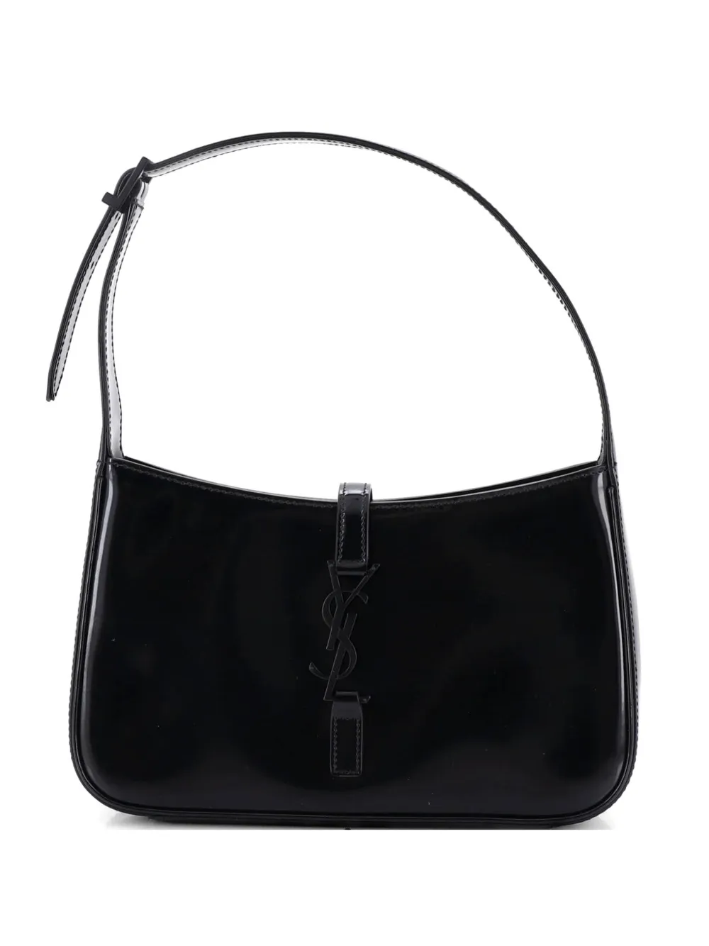 Saint Laurent Pre-Owned Le 5 a 7 Patent Small hobo bag - Nero