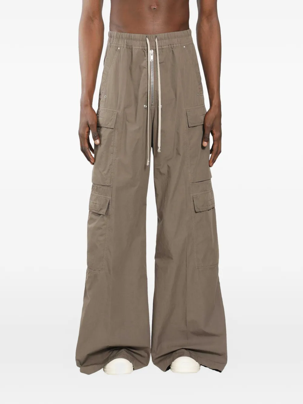 Rick Owens DRKSHDW drawstring cargo trousers - Marrone