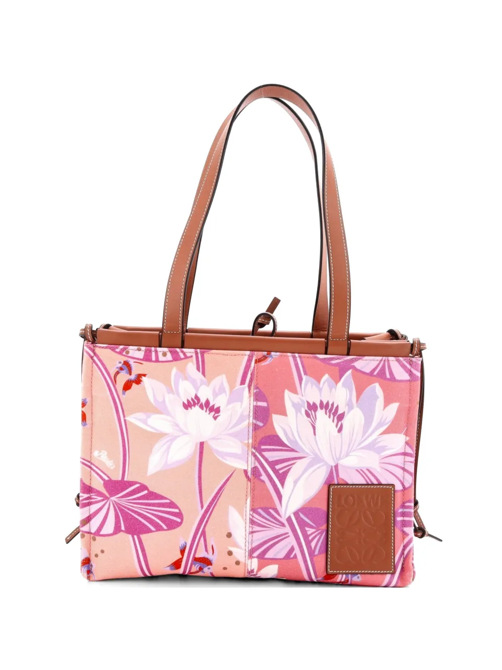 Loewe Pre-Owned Paula's Ibiza Cushion Printed Canvas Small tote bag - Rosa