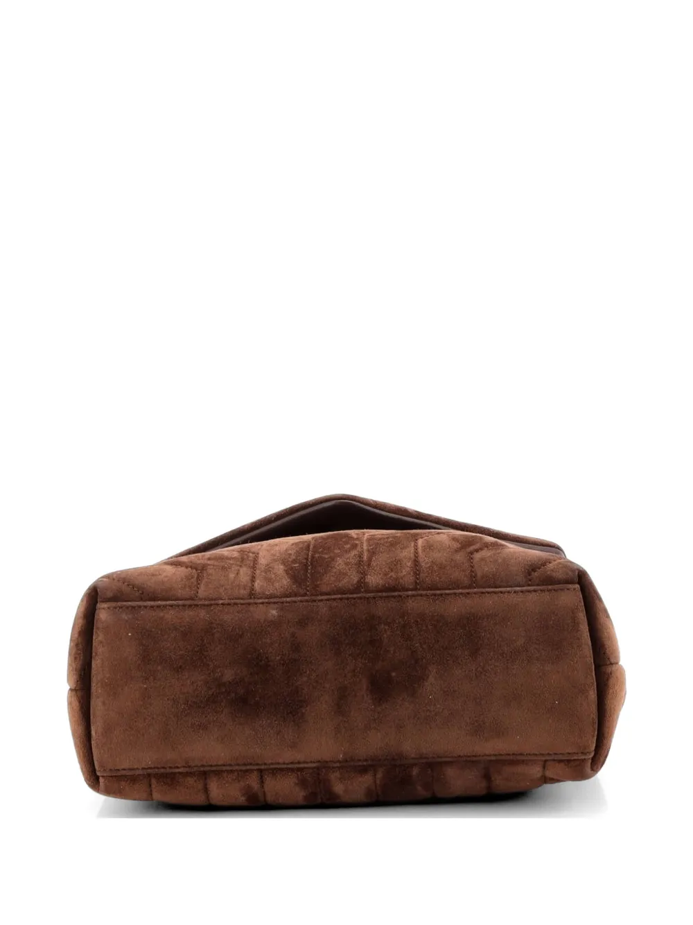 Loulou Matelasse Chevron Suede Small Shoulder Bag
