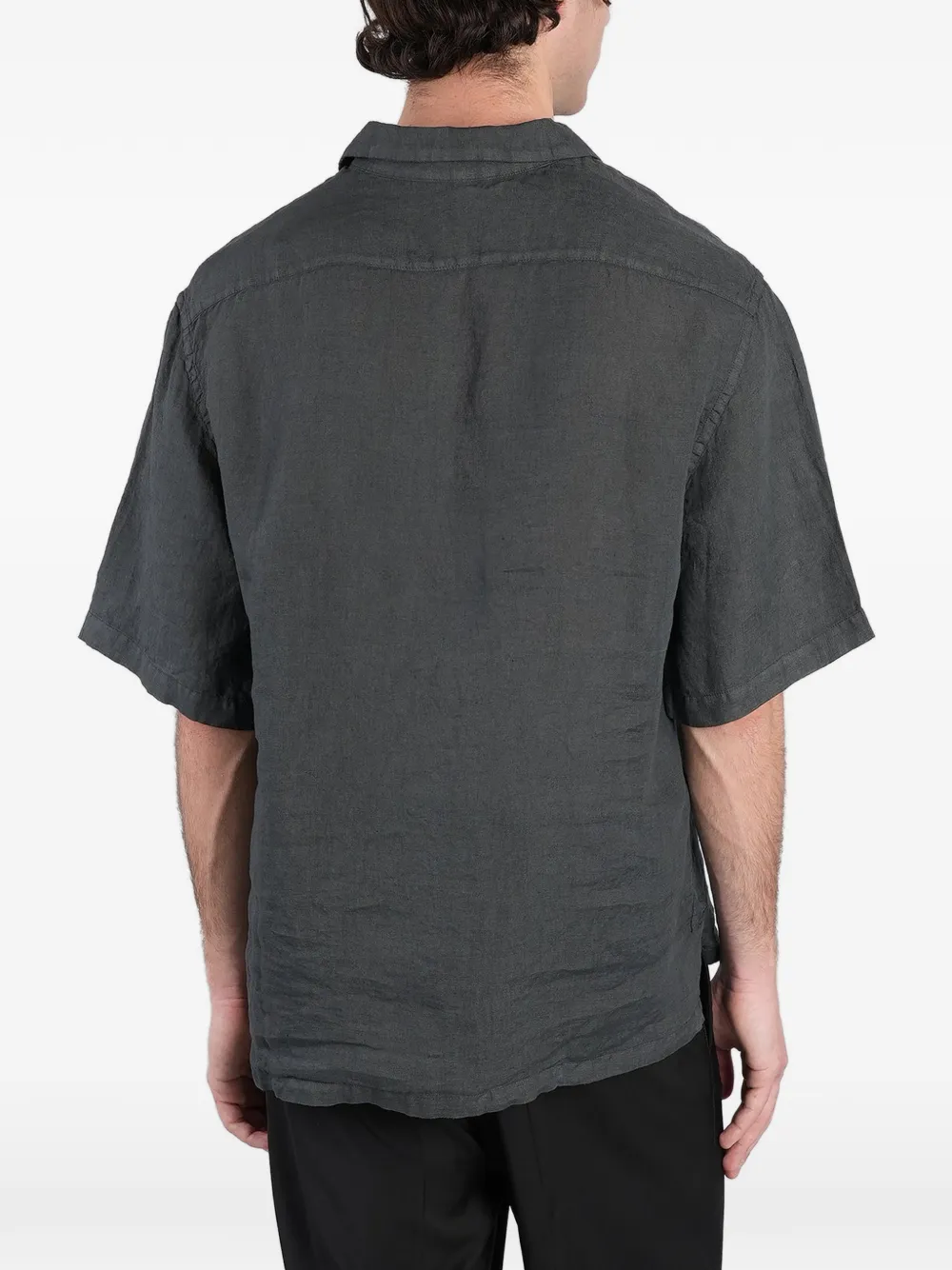Barena Mola linnen poloshirt Grijs