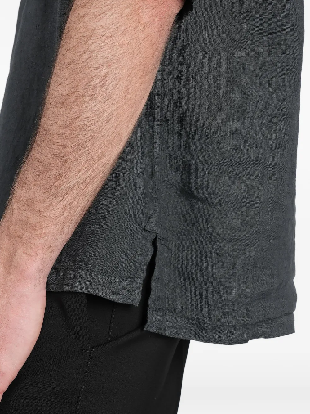 Barena Mola linnen poloshirt Grijs
