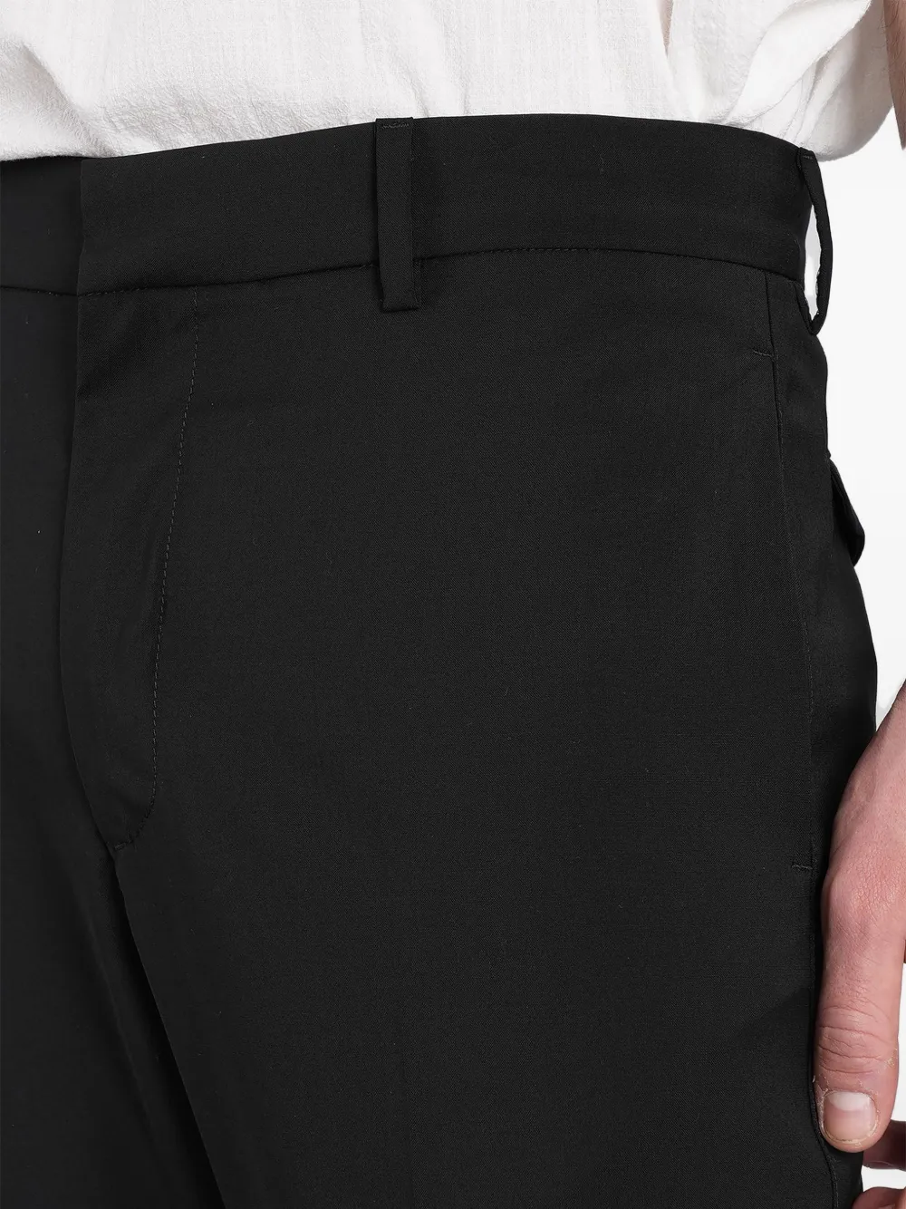 Barena Straight plooibroek Zwart