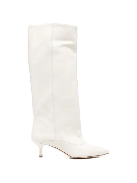 Gisel Moire Lory pointed-toe boots