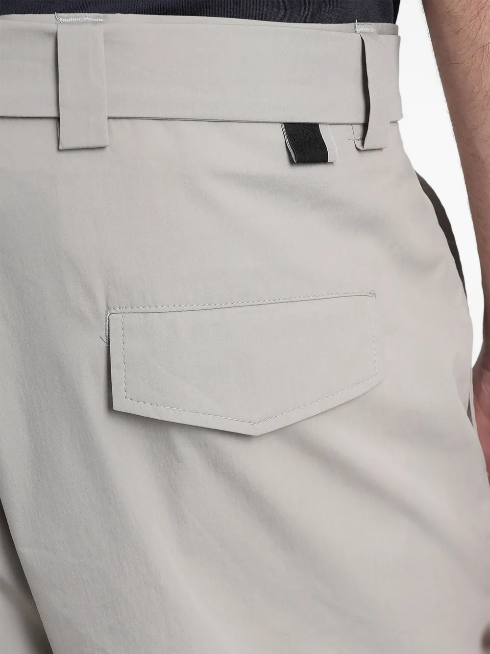 Low Brand Virgil broek met ceintuur Grijs