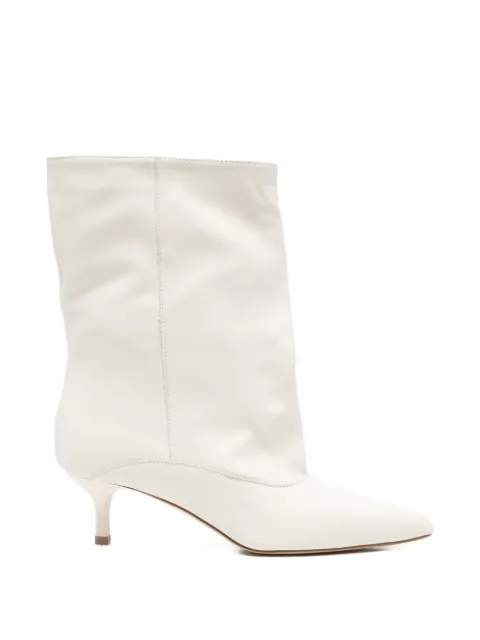 Gisel Moire pointed-toe boots