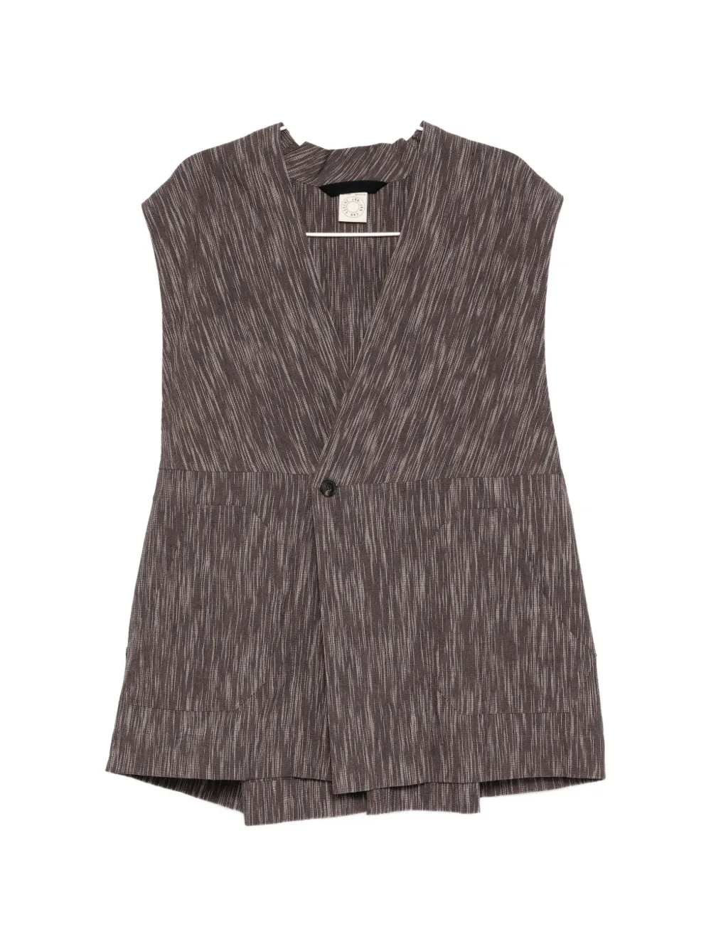 Jan Jan Van Essche V-neck button-up gilet - Marrone