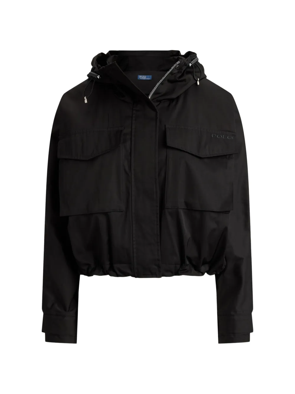 Polo Ralph Lauren Giacca crop con cappuccio - Nero