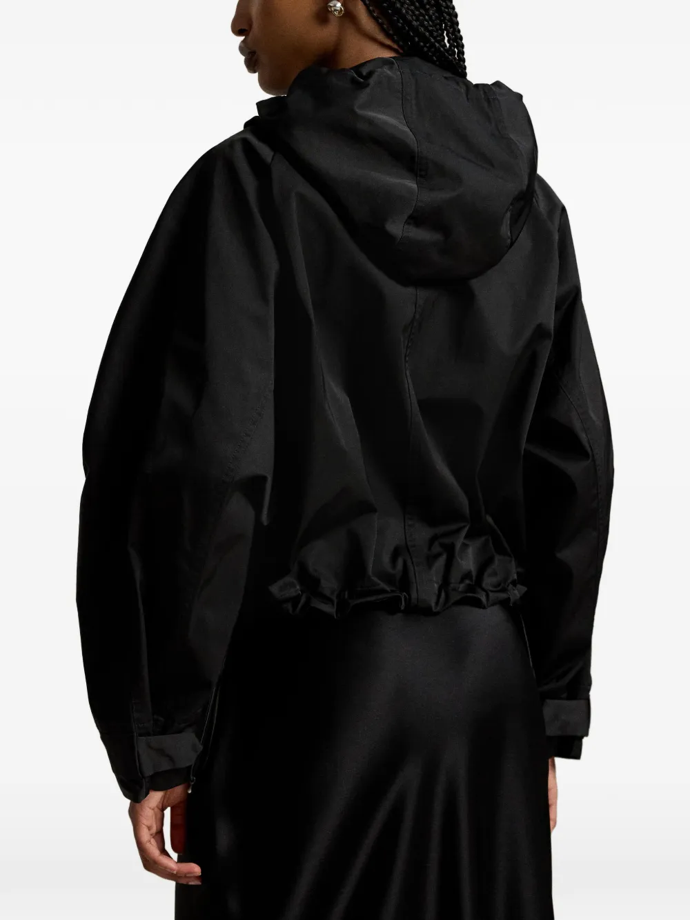 Polo Ralph Lauren Cropped jack met capuchon Zwart