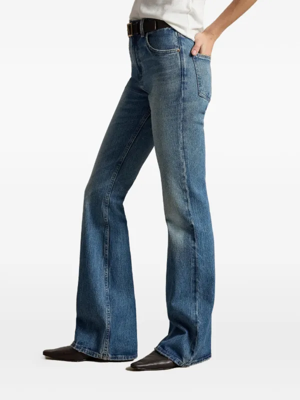Polo Ralph Lauren Calça Jeans Cintura Alta | Azul | FARFETCH BR