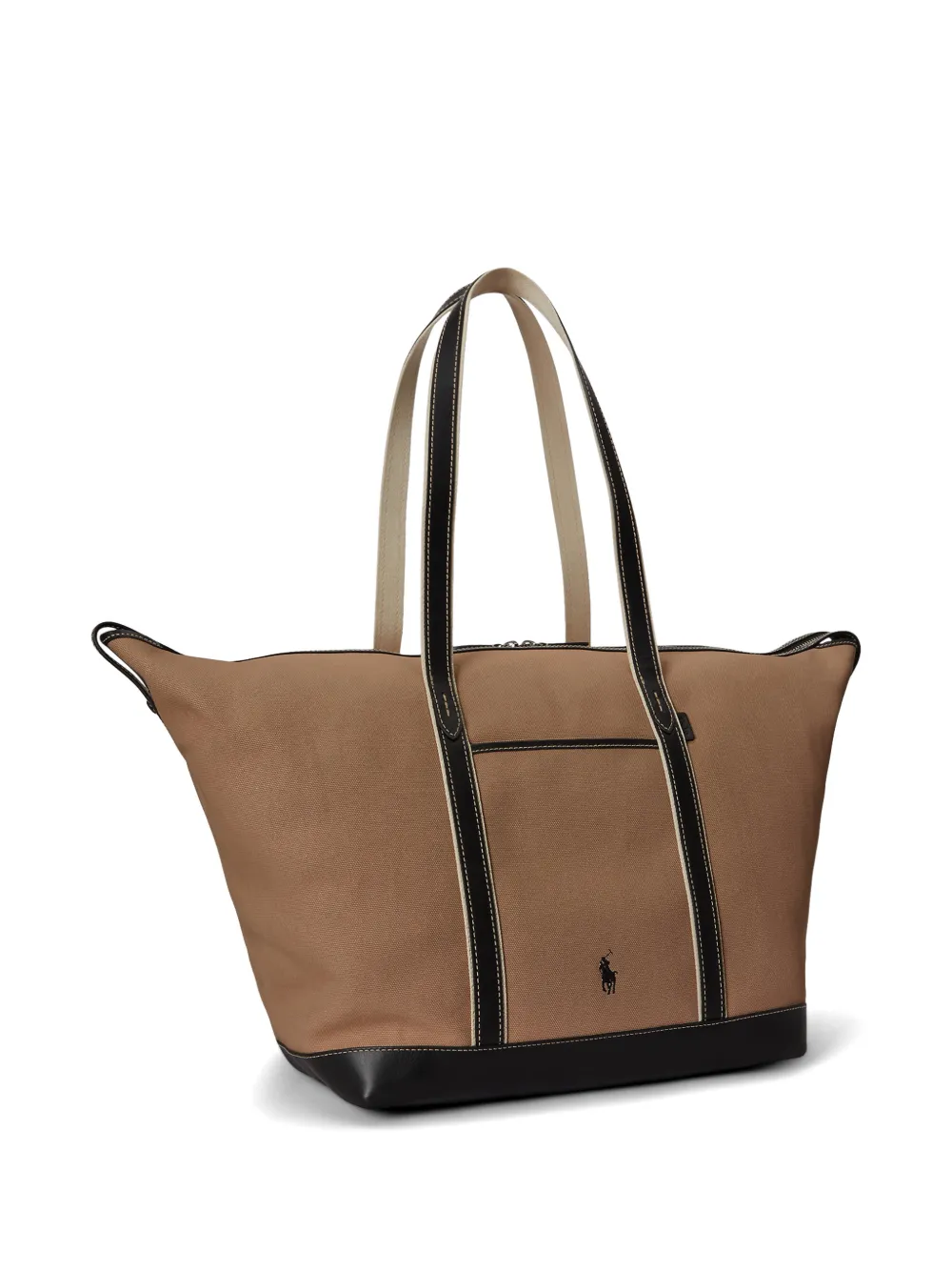 Polo Ralph Lauren Pony shopper met contrasterende afwerking Beige