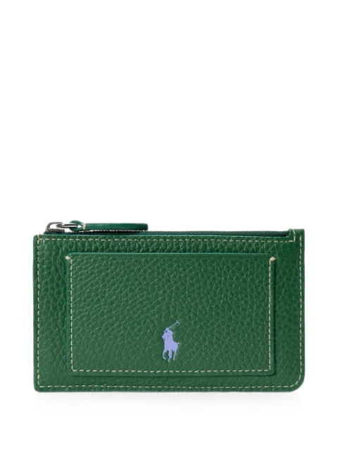 Polo Ralph Lauren tarjetero Polo Play de piel de becerro texturizada