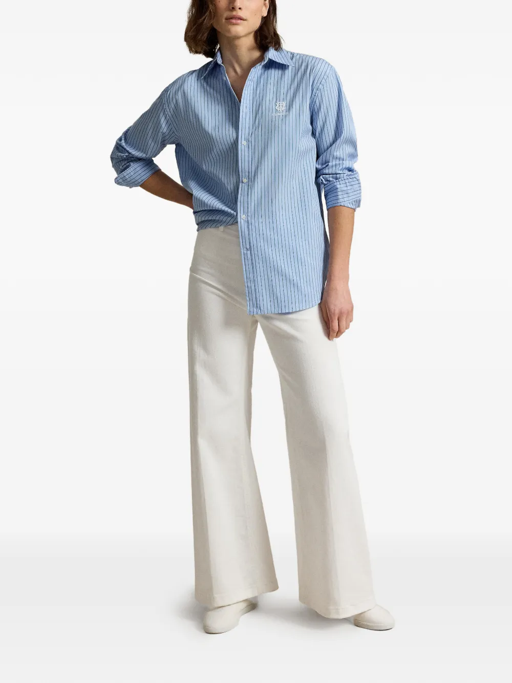 Polo Ralph Lauren Wimbledon gestreept overhemd Blauw