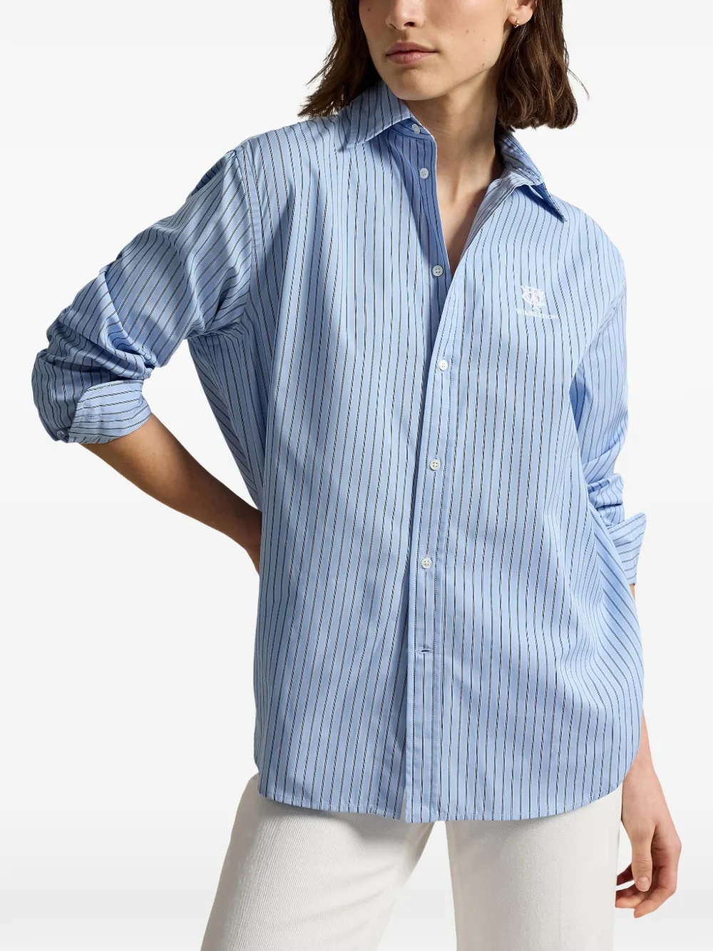 Polo Ralph Lauren Wimbledon gestreept overhemd Blauw